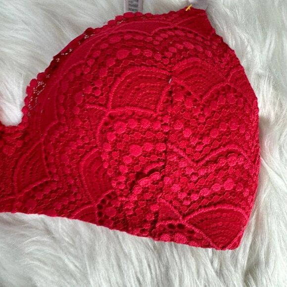 Victoria's Secret Lightly Lined Red T-Shirt Bra Sz 34DD - Picture 3 of 9